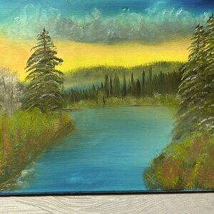 Canvas Oil Painting Outdoor Landscape 16 X 20